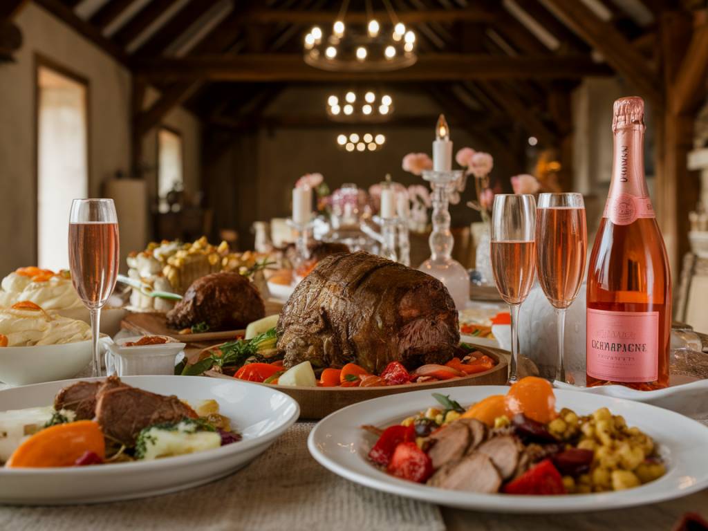 "Accords mets et champagne rosé : sublimer vos repas festifs"