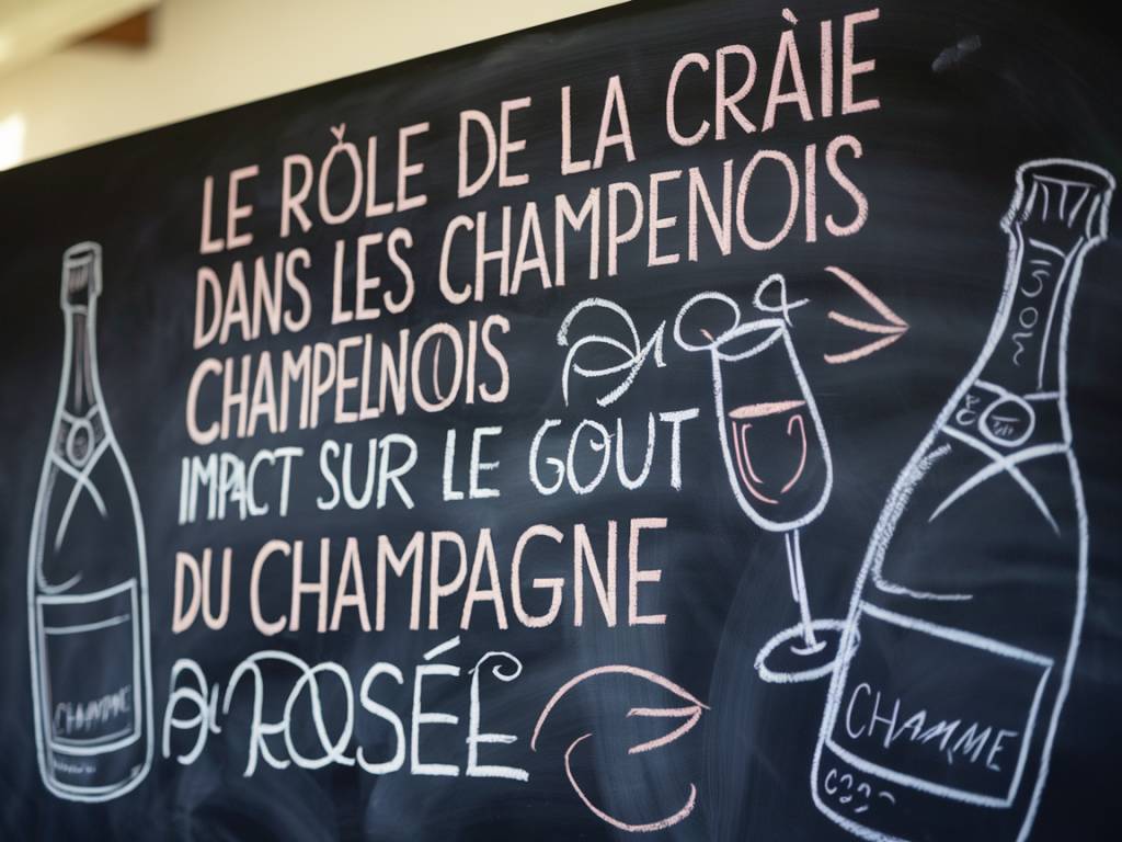 Le rôle de la craie dans les sols champenois : impact sur le goût du champagne rosé