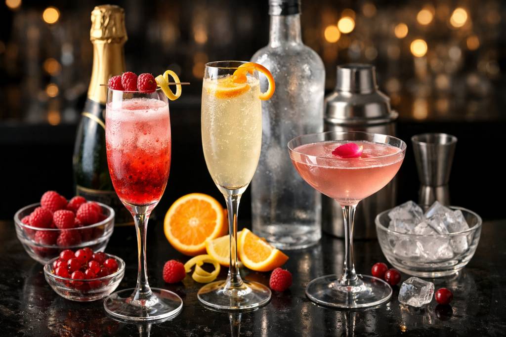 Champagne vodka cocktail : recettes sophistiquées pour des soirées festives