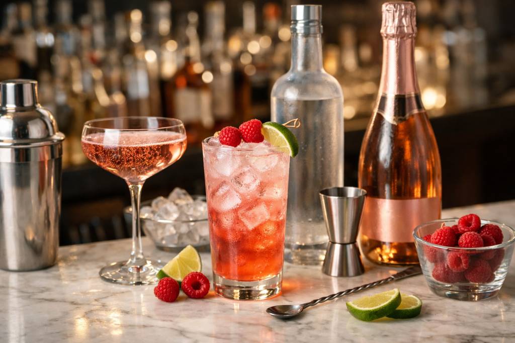 Cocktail a base de vodka : conseils de mixologie et accords avec le champagne rosé