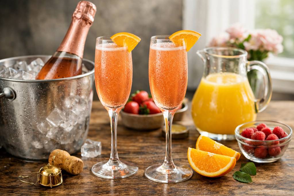 Champagne jus d'orange : comment réussir un mimosa raffiné avec un champagne rosé