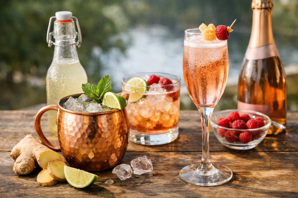 Alcool ginger beer : idées de cocktails pétillants et alliances originales avec le champagne rosé